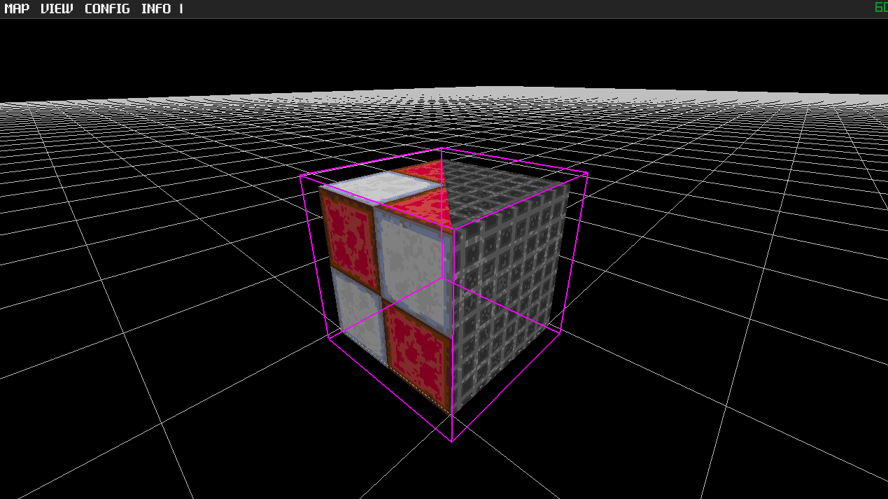 screenshot of new diagonally split cube tile